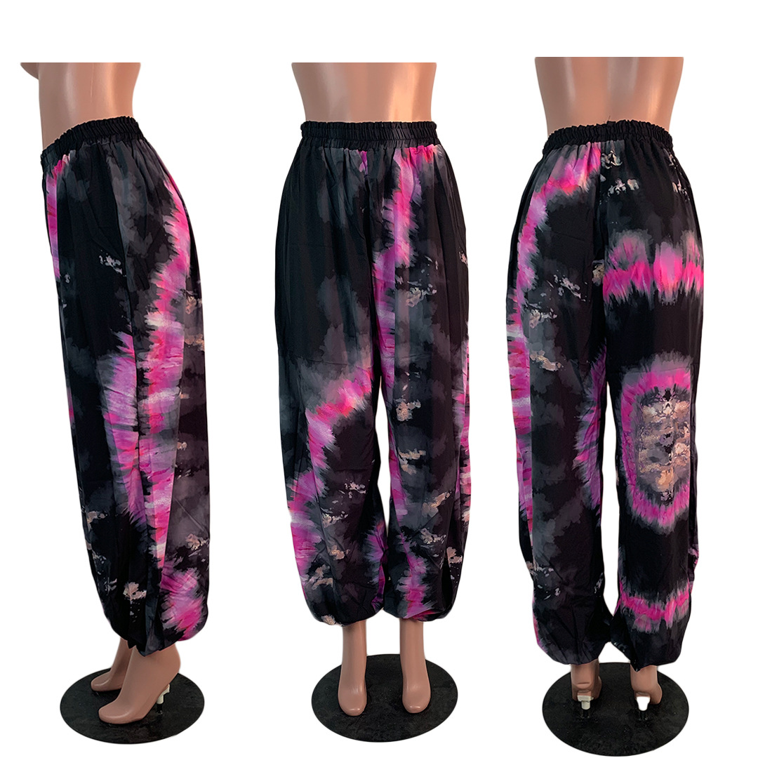 Women's Printed Casual Loose Street Pants