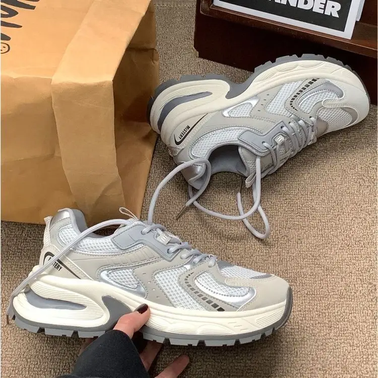 Foot-Slimming Chunky Sneakers Women, 2025 Spring Platform
