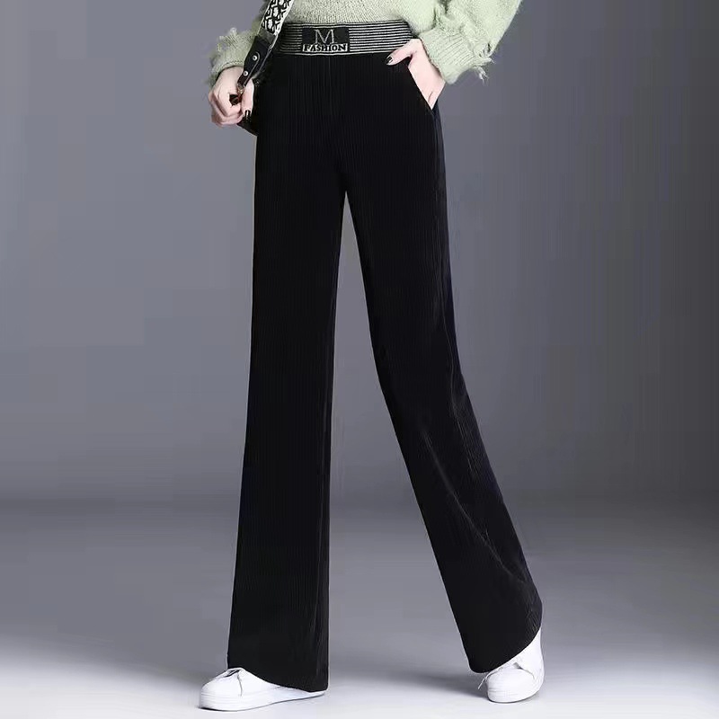 Title 8, Corduroy Wide-leg Pants Padded Corduroy High Waist