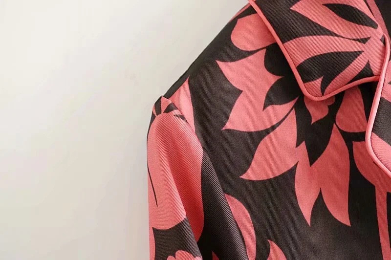 Women's Printed Loose Straight-leg Pants