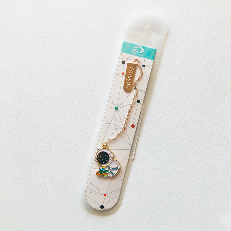 Creative Science Fiction Astronaut Bookmark Cartoon Stationery