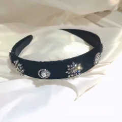 New Style Hair Accessories Snowflake Velvet Headband Women - Velvet Snowflake Style - View 1