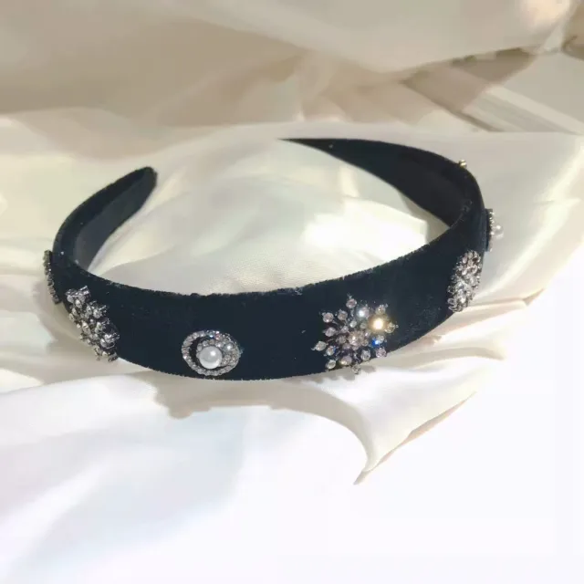 New Style Hair Accessories Snowflake Velvet Headband Women Velvet Snowflake Style - Shop at LoveMi