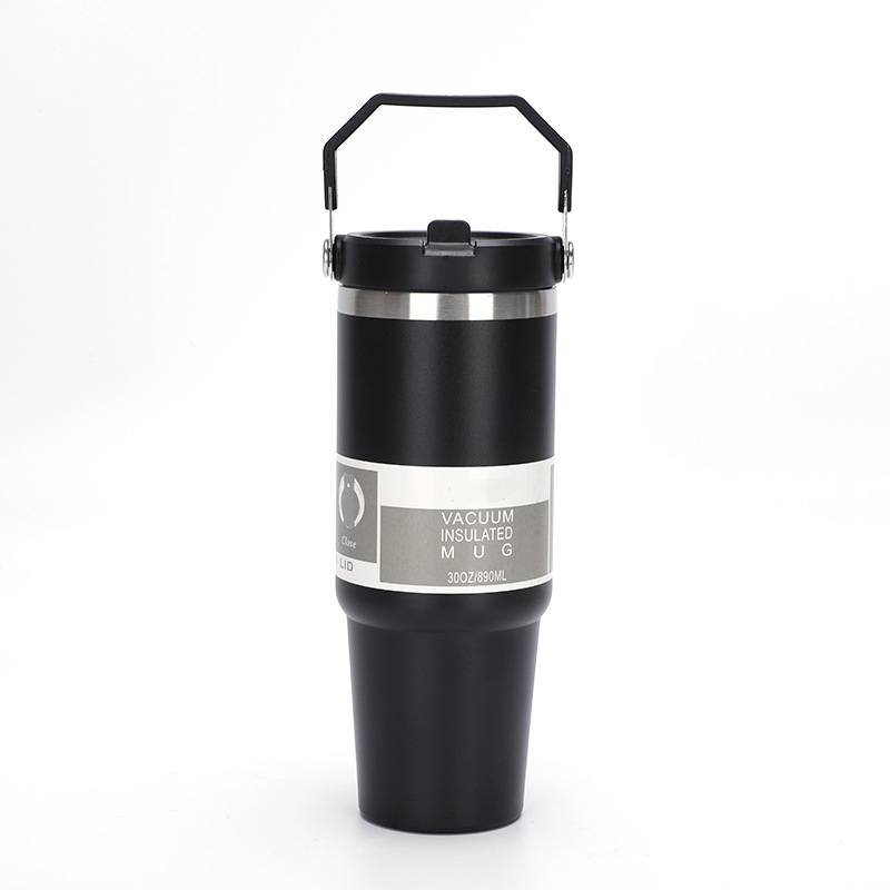 Cross-border 30oz Portable Car Cup, 304 Stainless Steel Insulated Cup, Cold Preservation Outdoor Portable Ice Cup 3