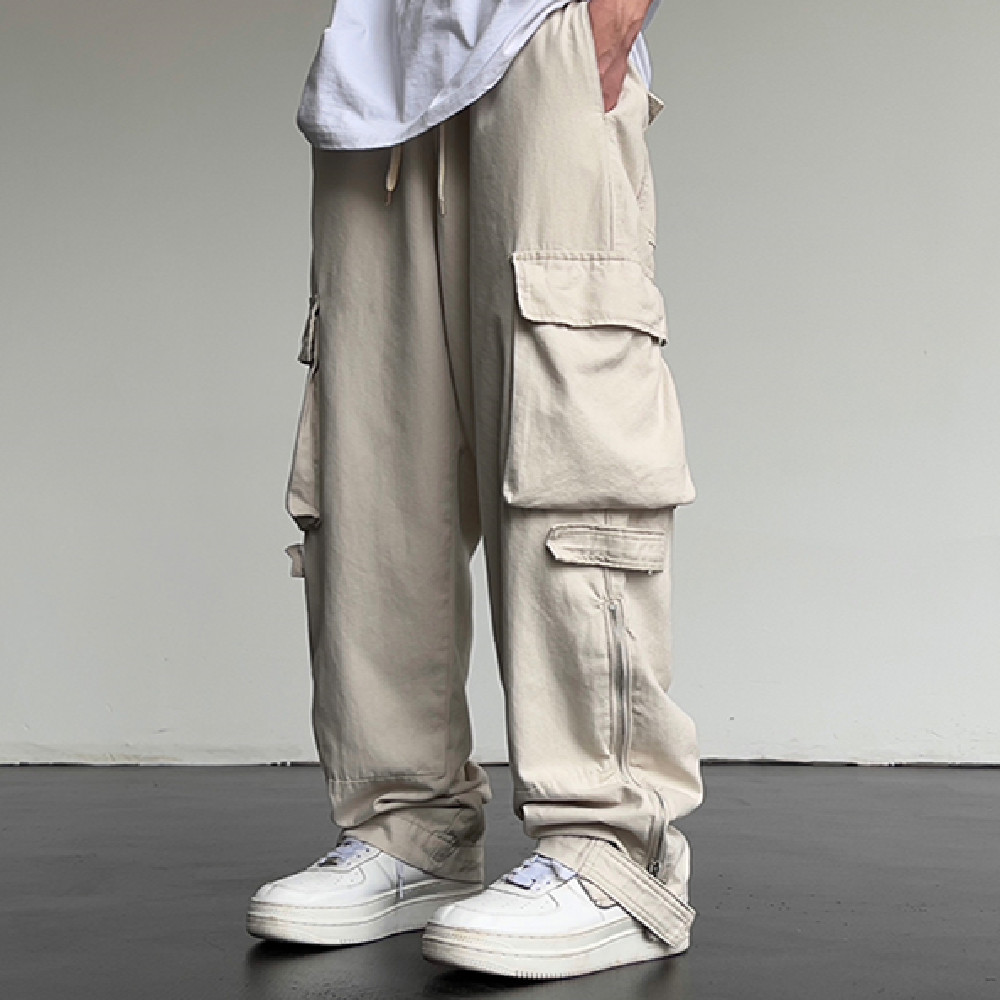 Title 3, Vielseitige Straight Wide Leg Casual Pants. Beq...