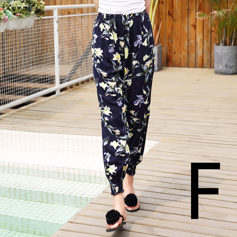 Title 4, Cotton Bloomers Printed Casual Radish Trousers