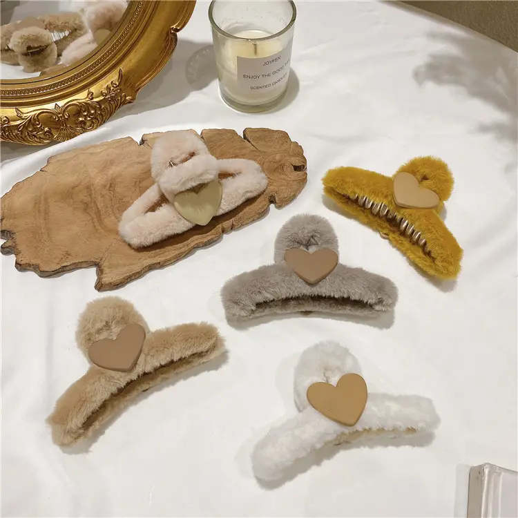 Korea Dongdaemun Love Plush Autumn Winter Grab
