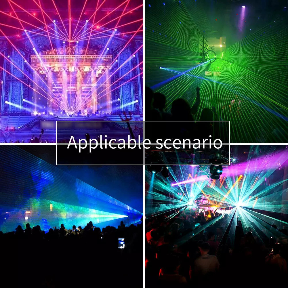 1240 Pattern LED Laser Projector Stage Light RGB Party KTV Club Lights Christmas