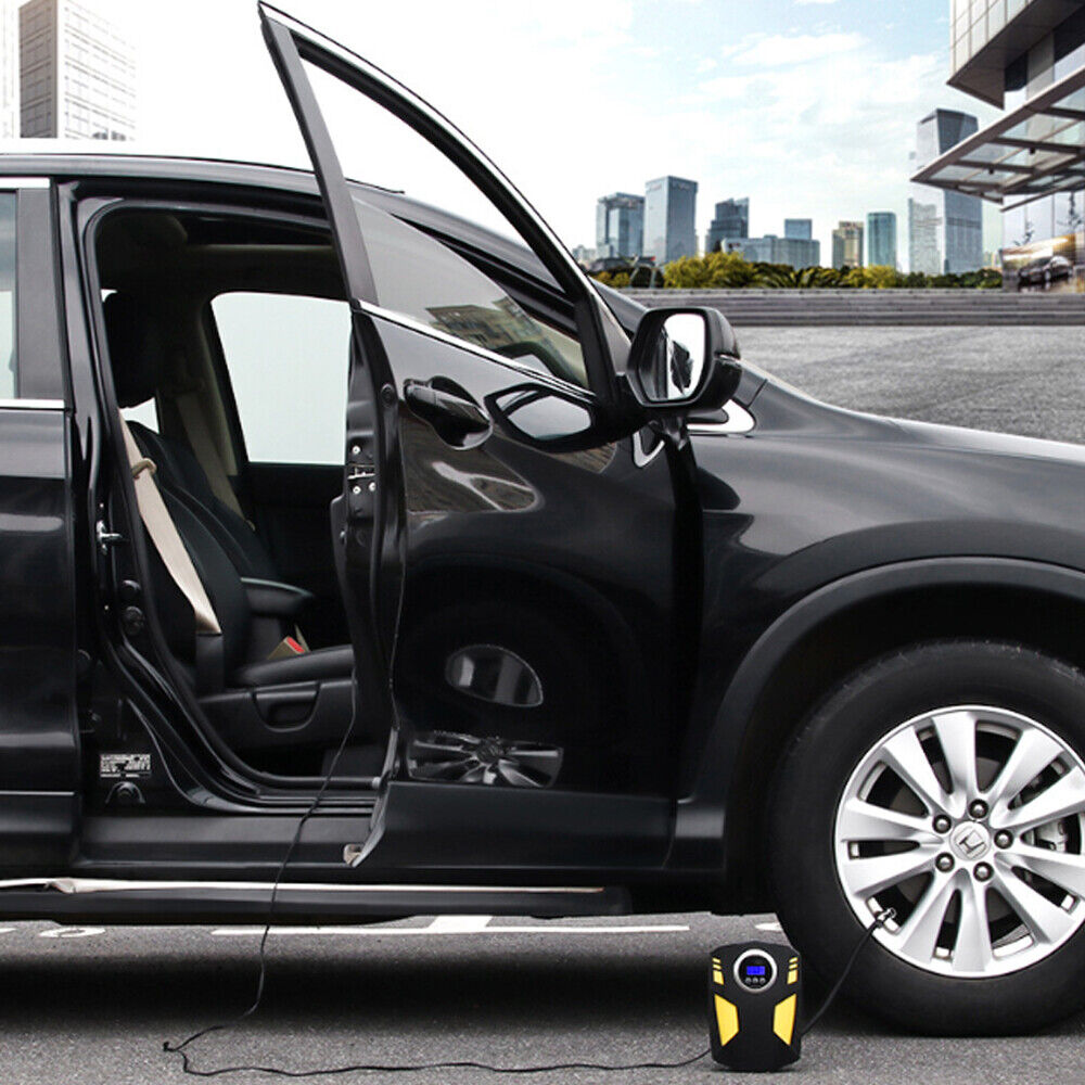 Digital Display Car Tire Inflator Portable, 12V DC Air Compressor W&LED Light — foto 8