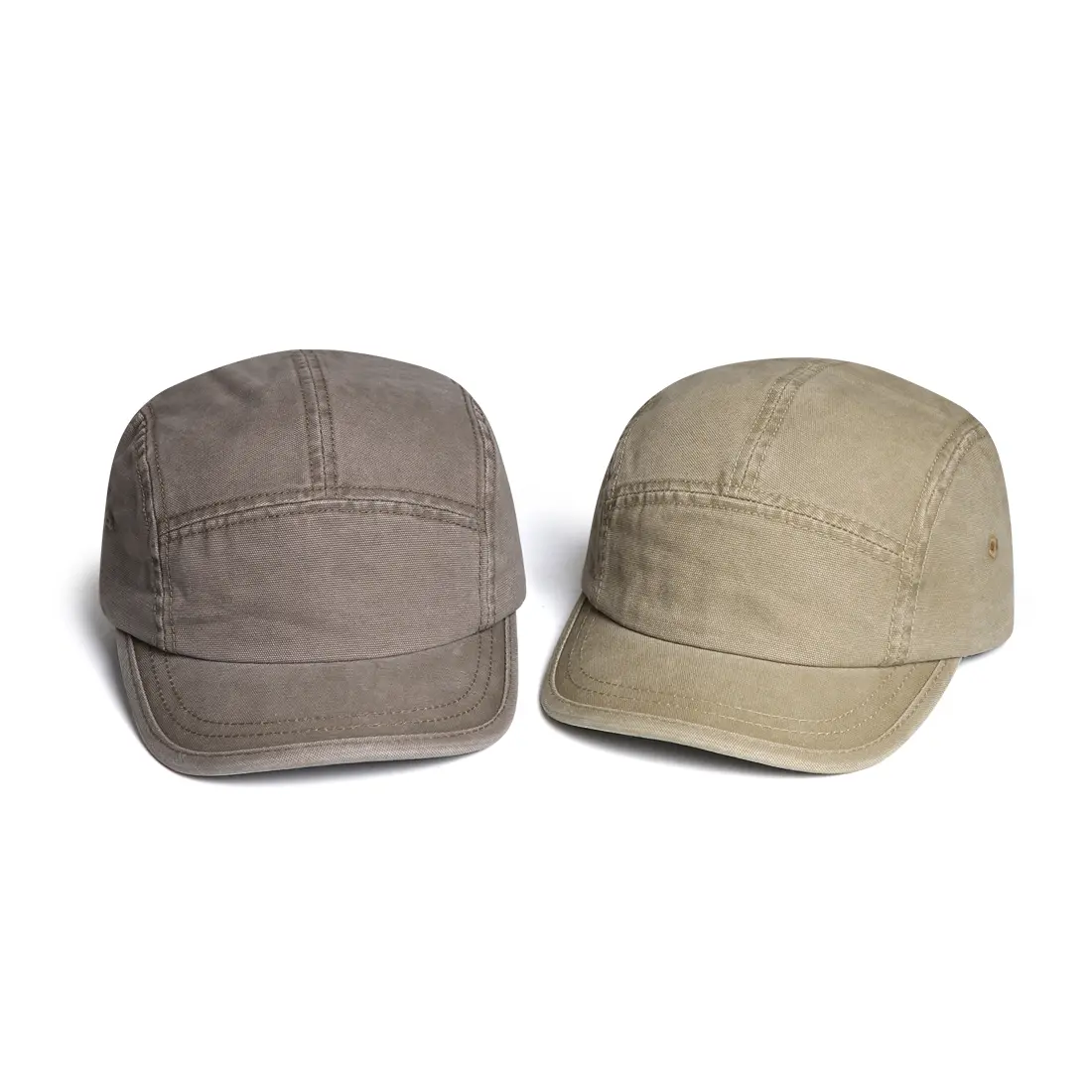 Fashionable And Simple Light Board Water-washed Distressed Baseball Cap With Short Brim, Five-piece Construction, Workwear Style Hat For Outdoor And Daily Casua