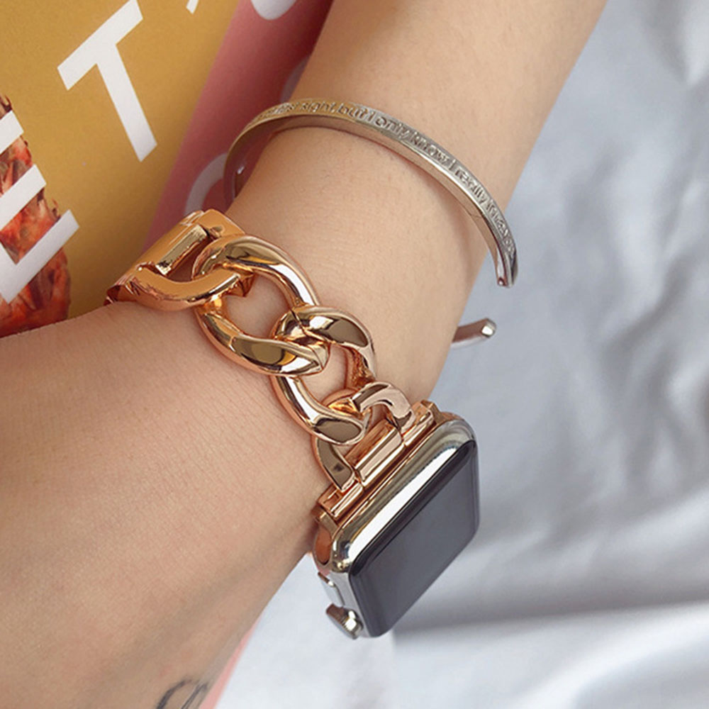 Metal Stainless Steel Single Denim Chain Smart Strap