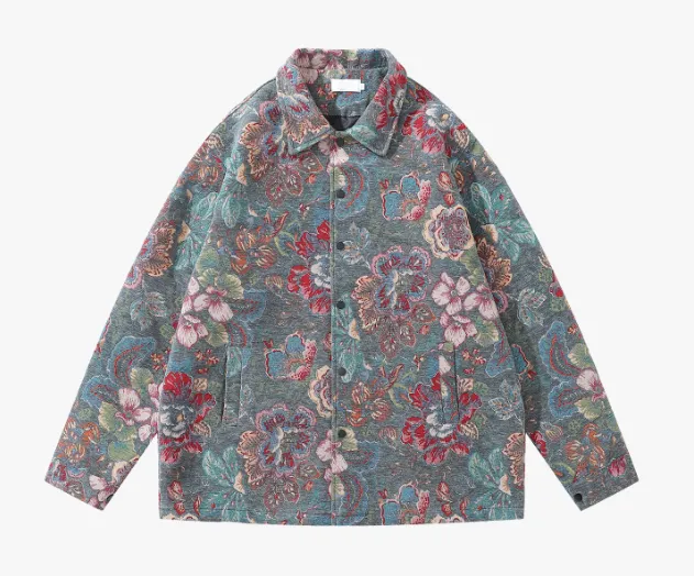 Men's And Women's Loose Multi colored Long sleeved Colorful Shirt 11226Green - Shop at LoveMi