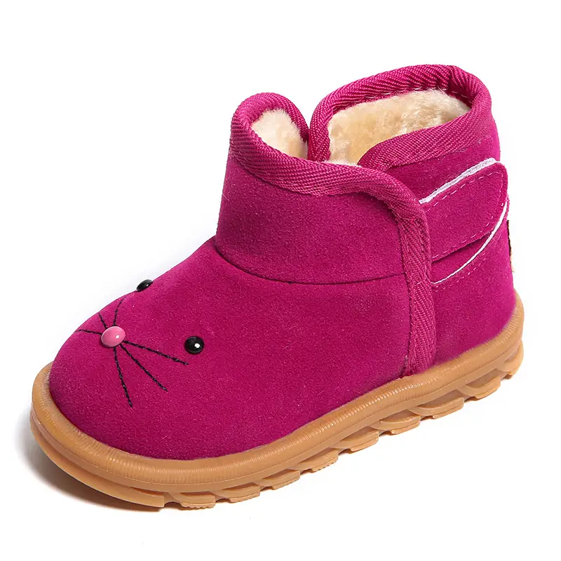 Winter New Men's And Women's Children Boots Baby Cotton Shoes Velvet Short Boots Boy's Shoes