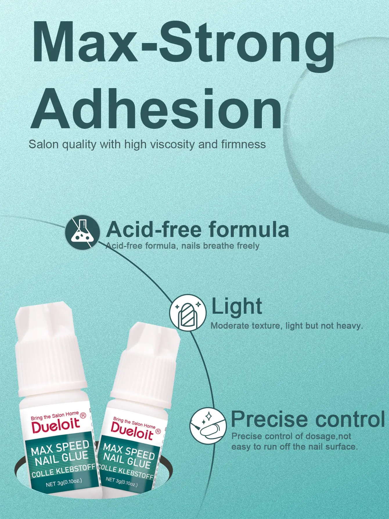 Nail Adhesive For Decorative Accessories - No-Cure