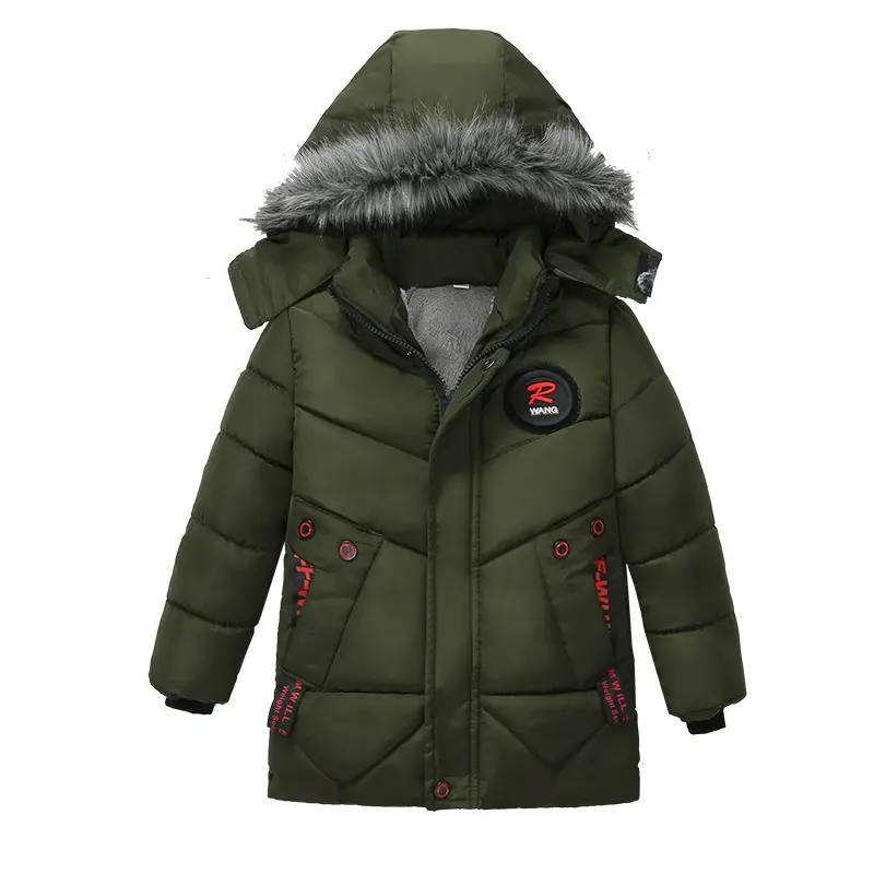 Children's Hooded Down Padded Cotton Jacket