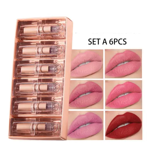 Crystal Square Tube Matte Lipstick Set