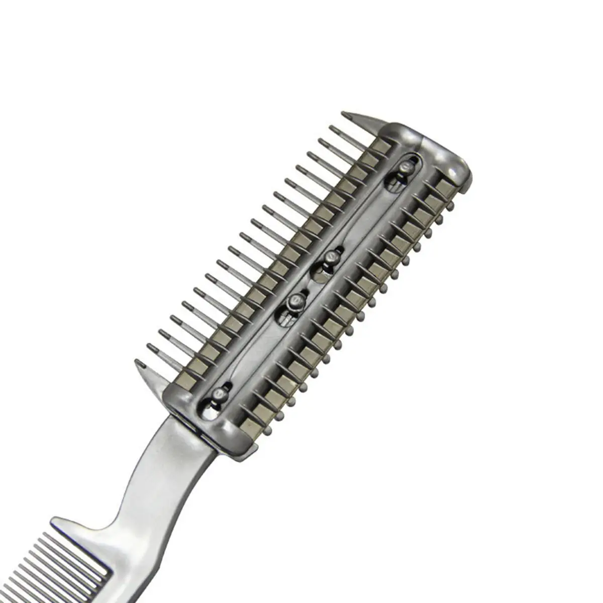 Pet Hair Cutting Comb With Replaceable Blades, Professional Dog Cat Grooming Tool For Thinning Shedding Hair, Detachable Razor Comb With Plastic Teeth