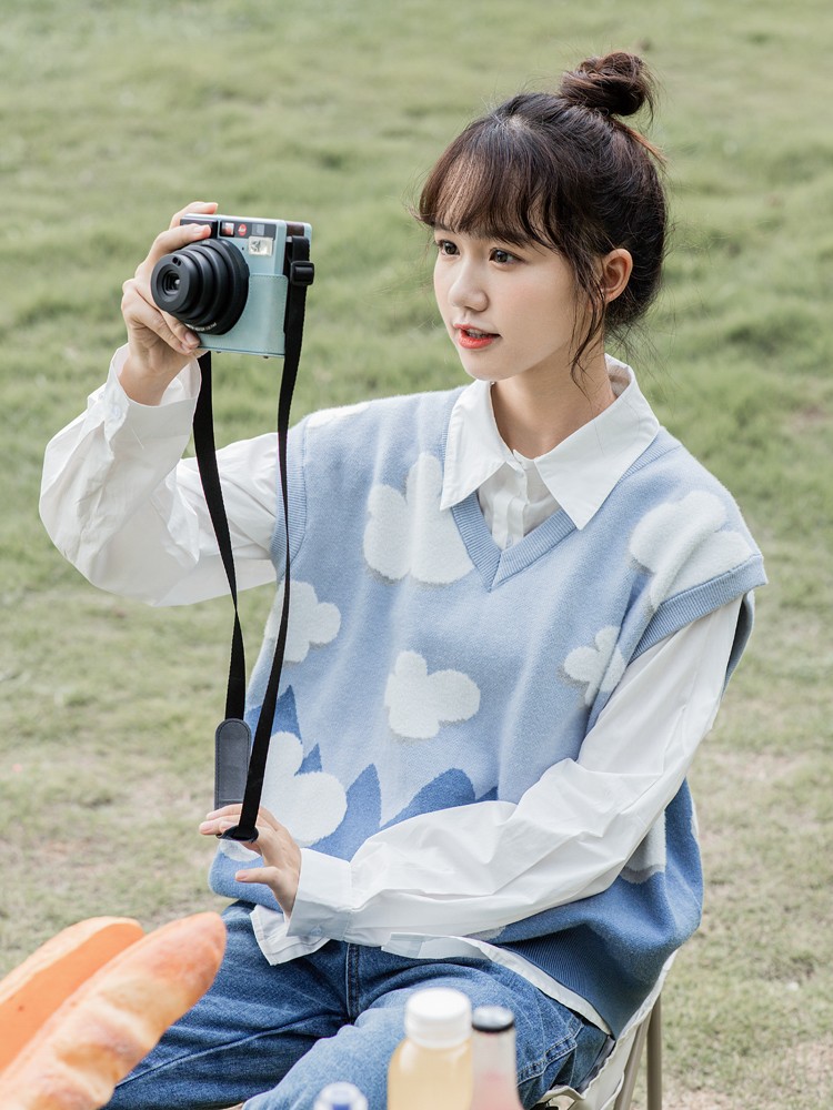 Small Layered Knitted Vest Women's Pullover Vest