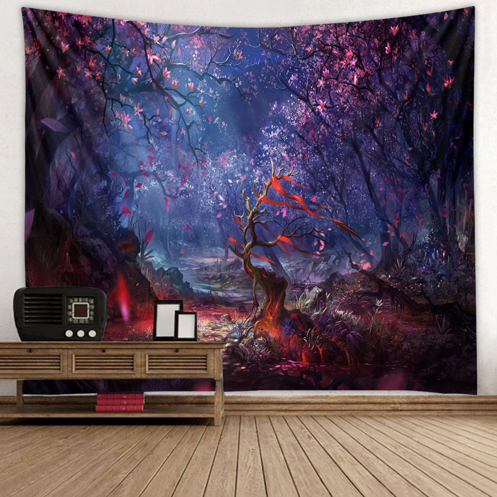 Title 7, Landscape Landscape Sunset Wall Hanging Tapestry