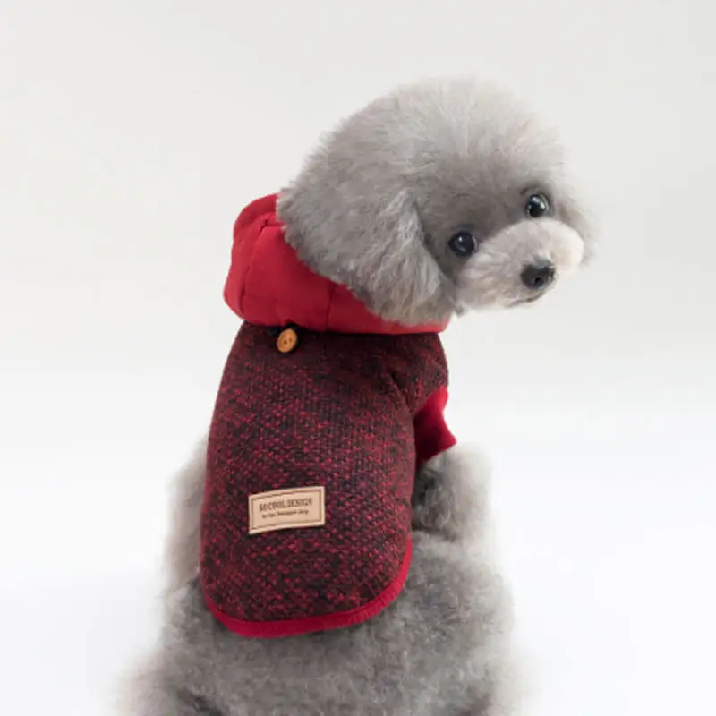 Dog Clothes Two Feet With Hood Snowflake Pet Clothing Supplies