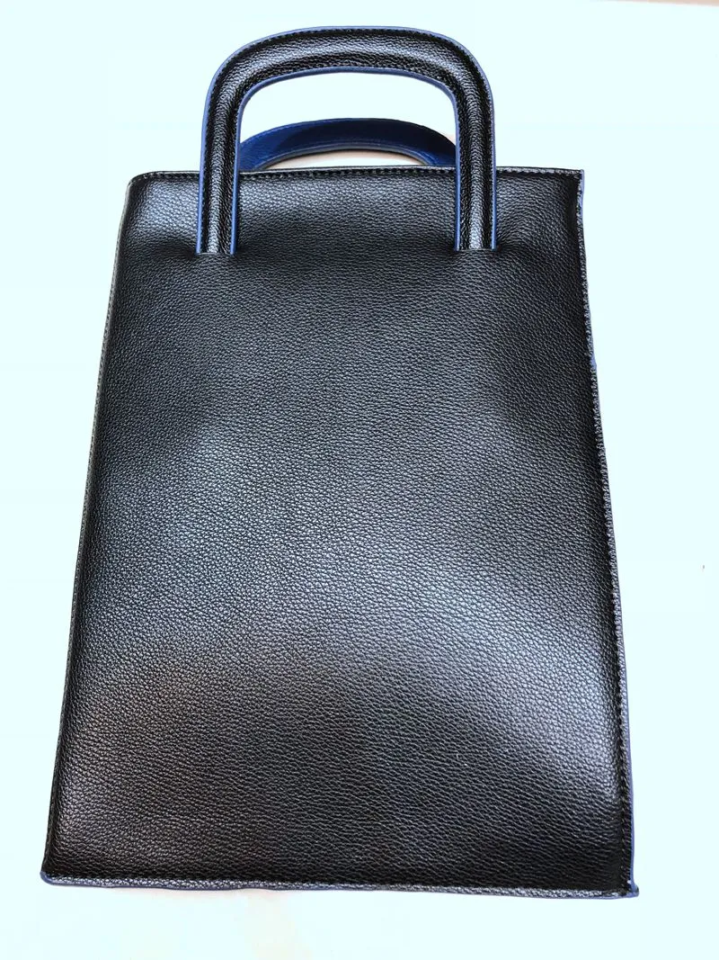 Fashion Trend Men's And Women's Company File Bag Tote - Black