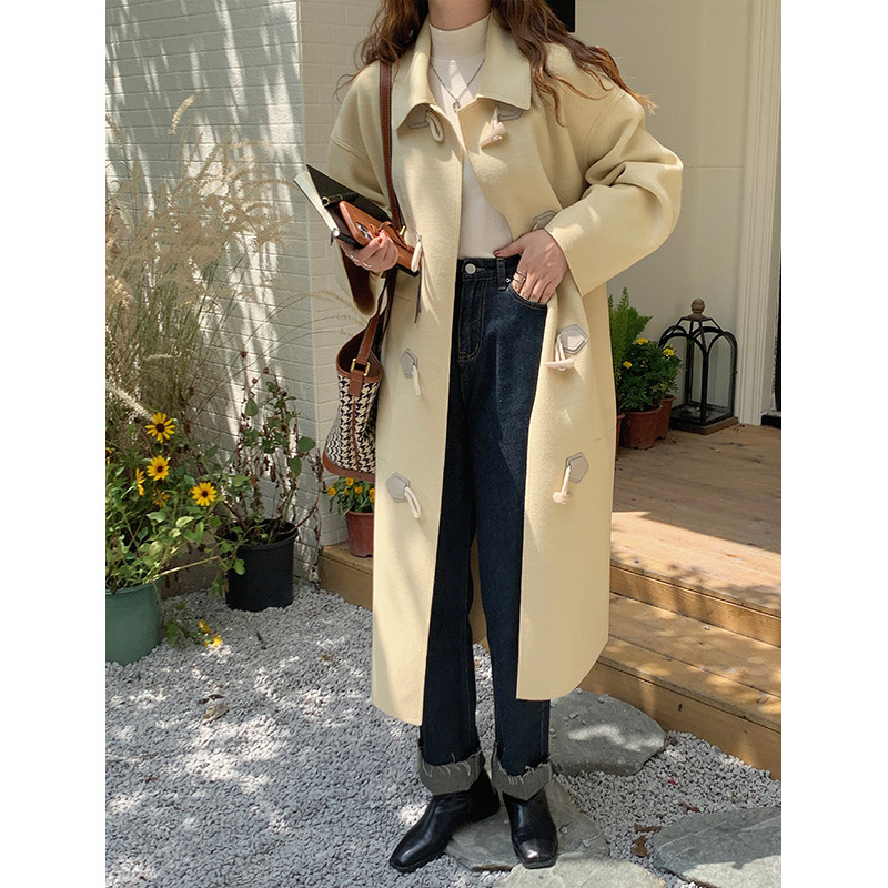 Loose Fashion Casual Woolen Mid-length Coat