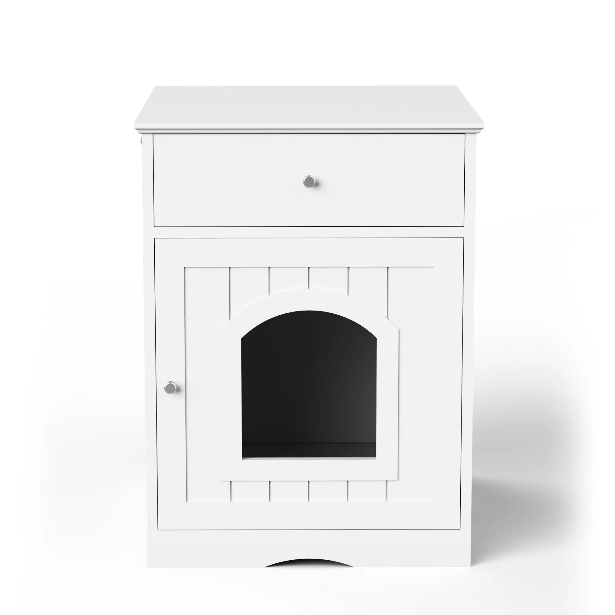 Wooden Pet House Litter Box Fence