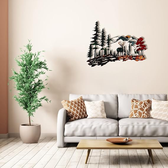 Metal Deer Wall Art