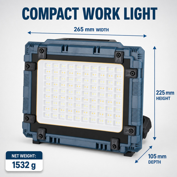 W8110-1 վերալիցքավորվող LED նախազգուշացման լույս՝ 18650 մարտկոցներով