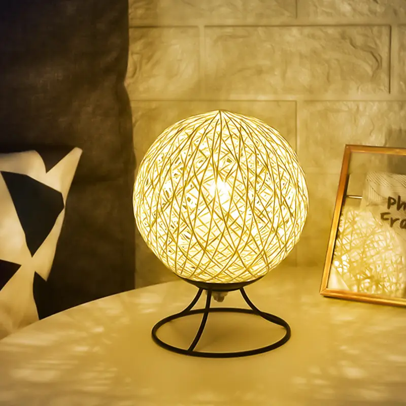 Nordic Vine Bal Lamp LED Decoration Small Night Lamp Creative Starry Sky USB Table Lamp Bedroom Bedside Children