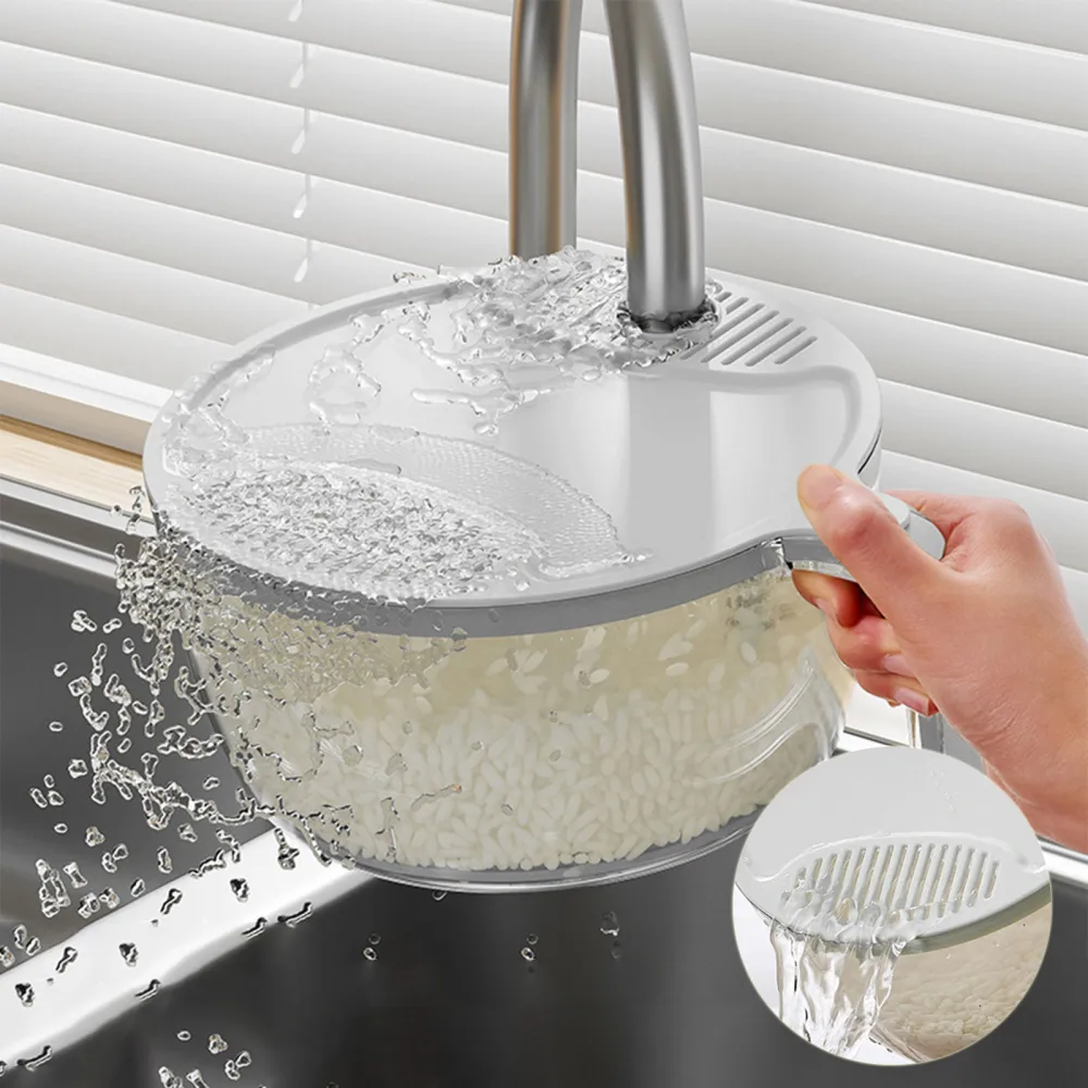 Multifunctional Drainage Basin for Domestic Kitchen Rice Fruit Washing