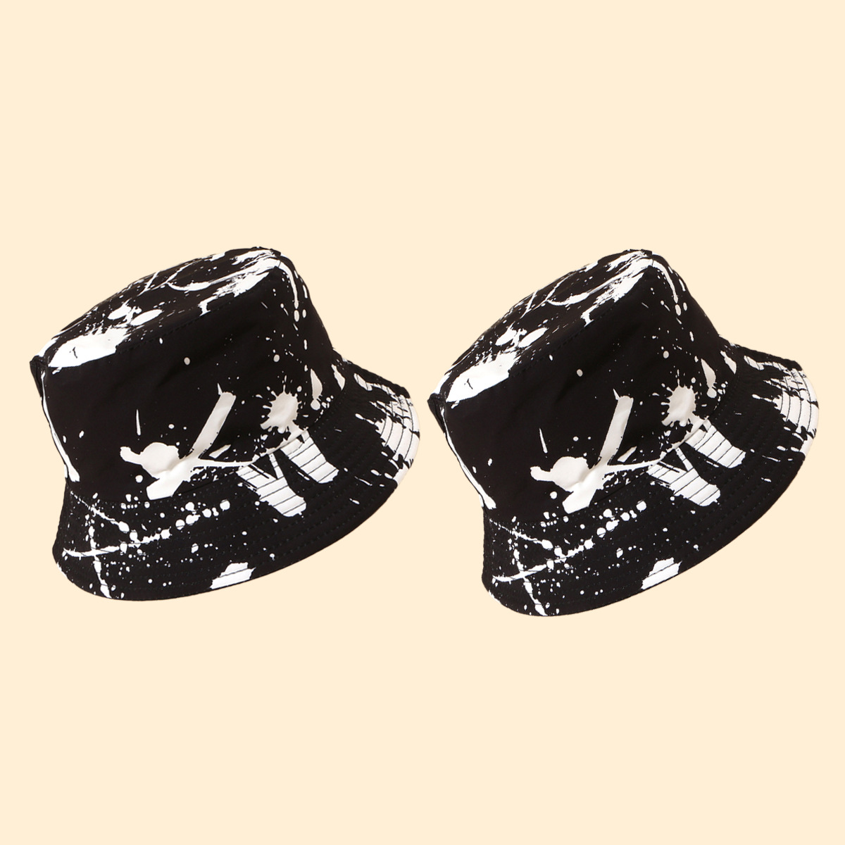 Korean Style Trendy Inkjet Fisherman Hat Men's All-match Sunshade