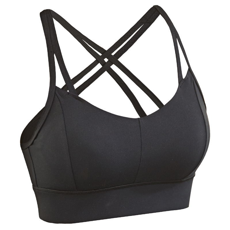 Title 4, Integrated Fixed Cup Shockproof Sports Bra Back...