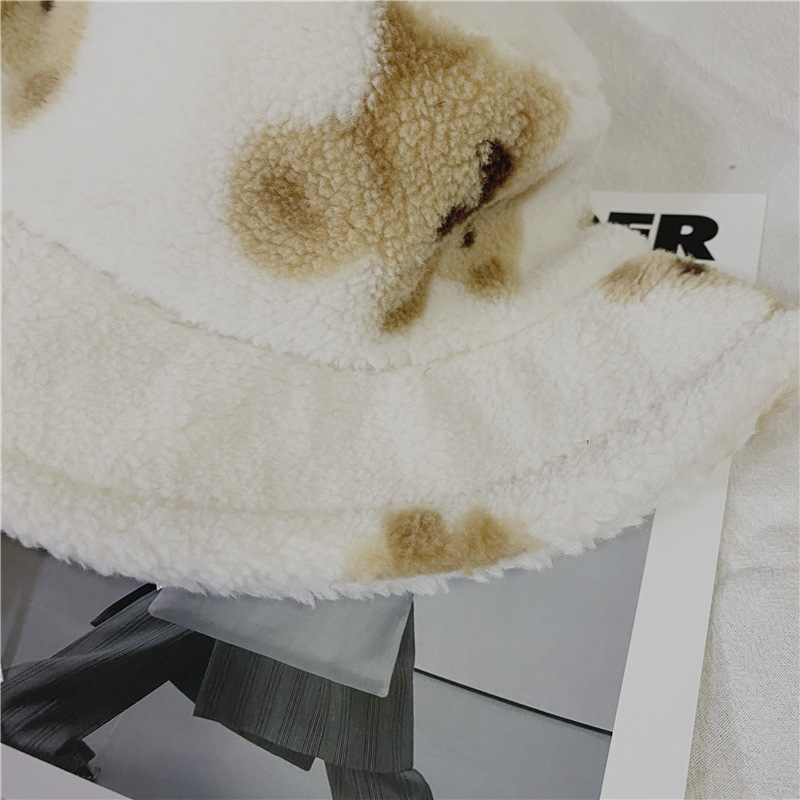 Winter Ladies Fashion Lamb Wool Fisherman Hat