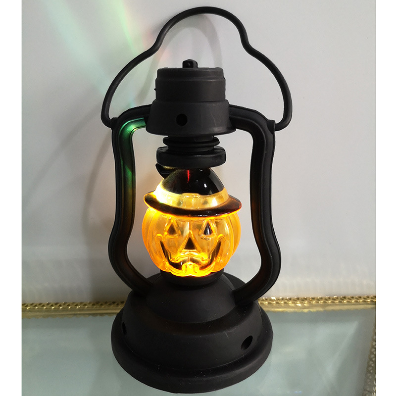 Portable pumpkin kerosene lamp