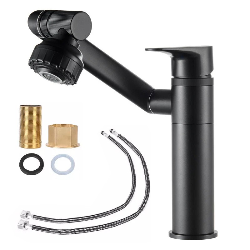Bathroom Sink Tap Mixer 1080 Degree Rotatable Basin Taps Faucet — image 3