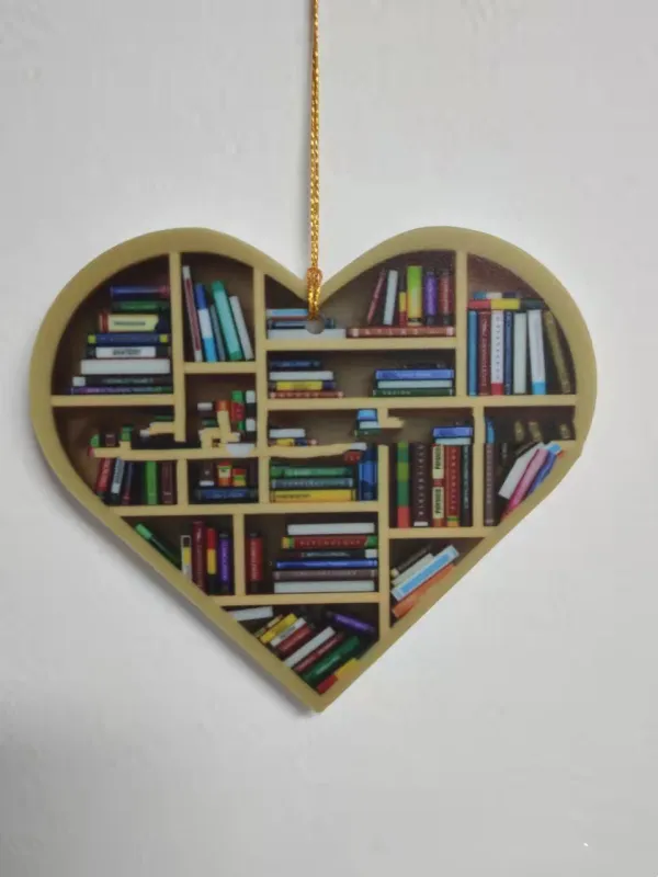 Heart Bookshelf Ornament lifestyle photo 2
