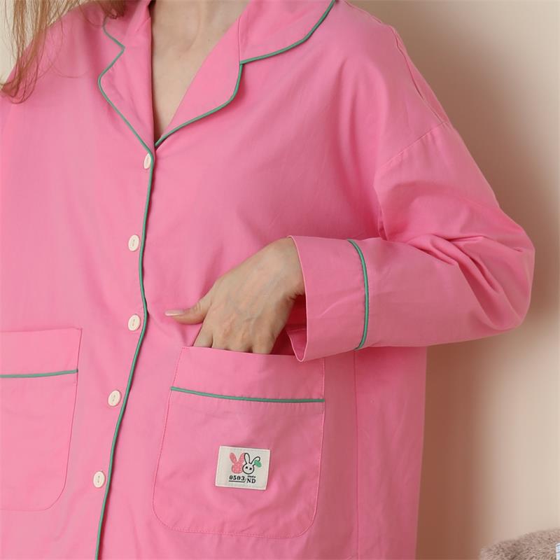 Title 6, Washed Cotton Candy-colored Cotton Long-sleeved...