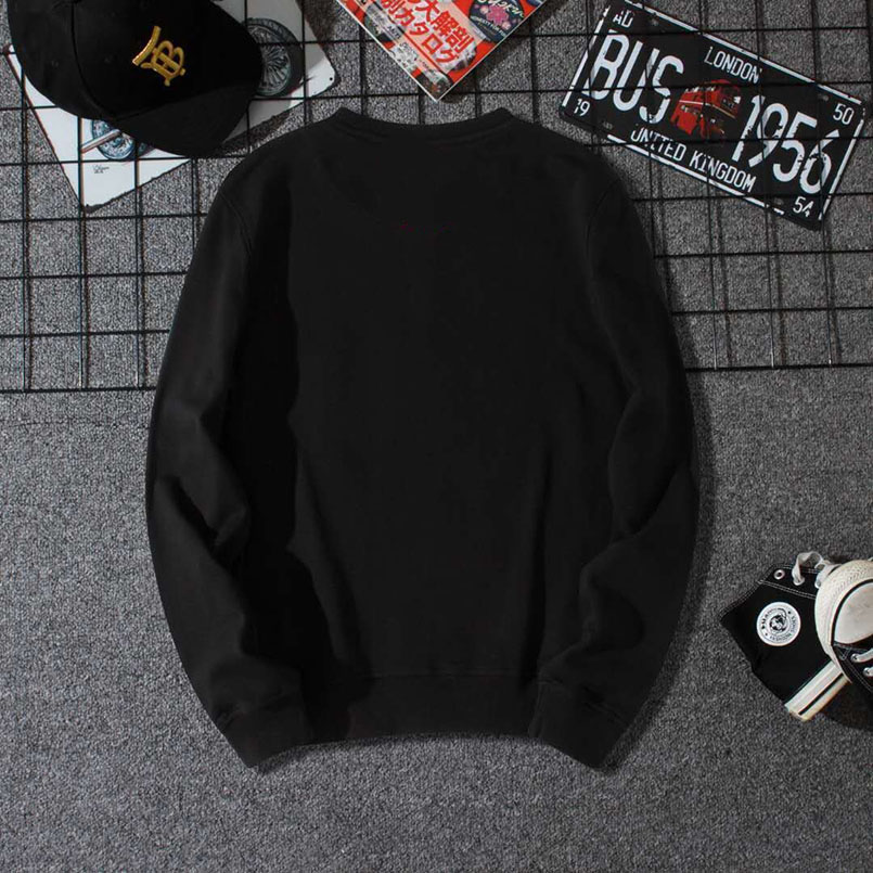 New National Fashion Hoodie Men's Round Collar With Fleece