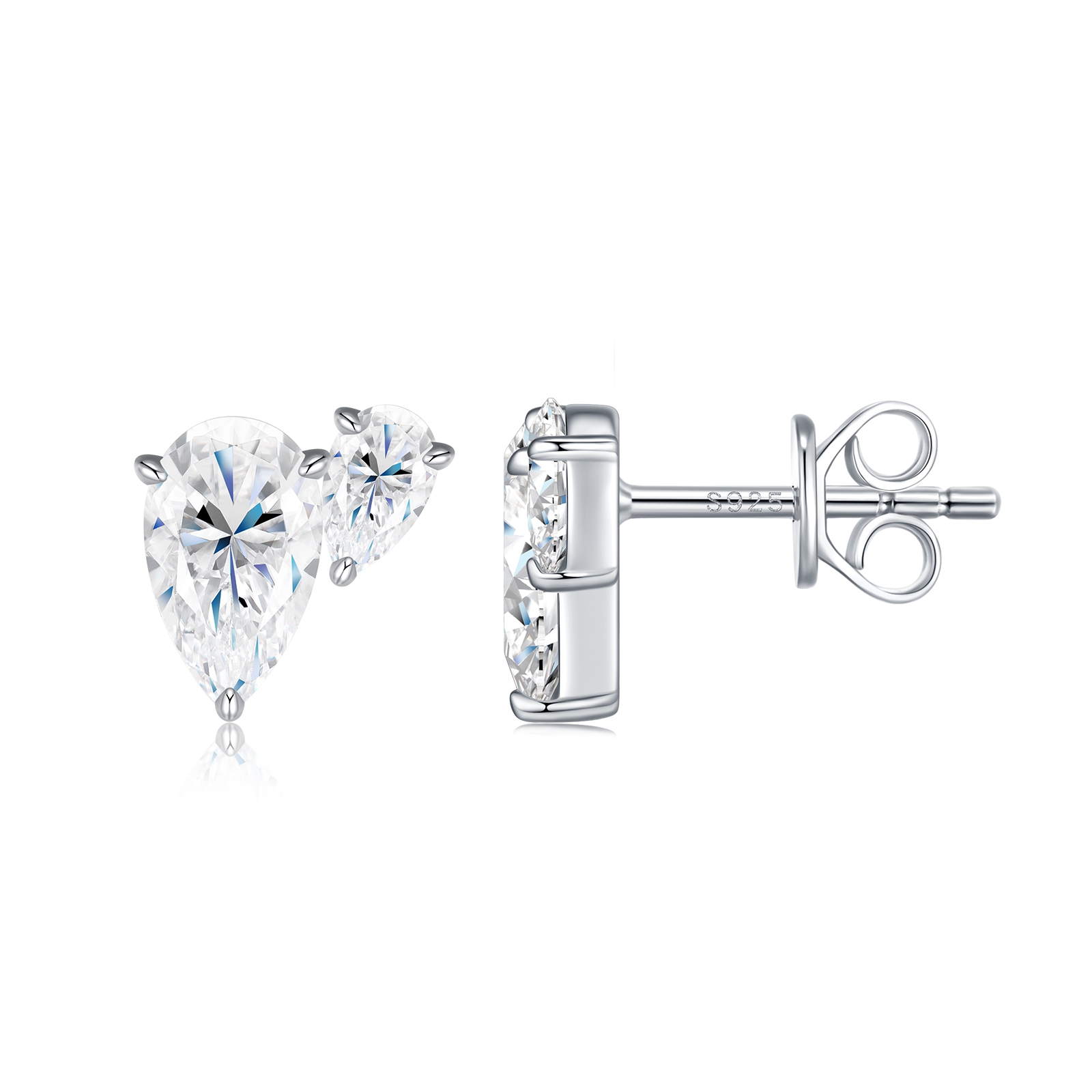 Luksuslik minimalistlik Moissanite kõrvarõngakomplekt