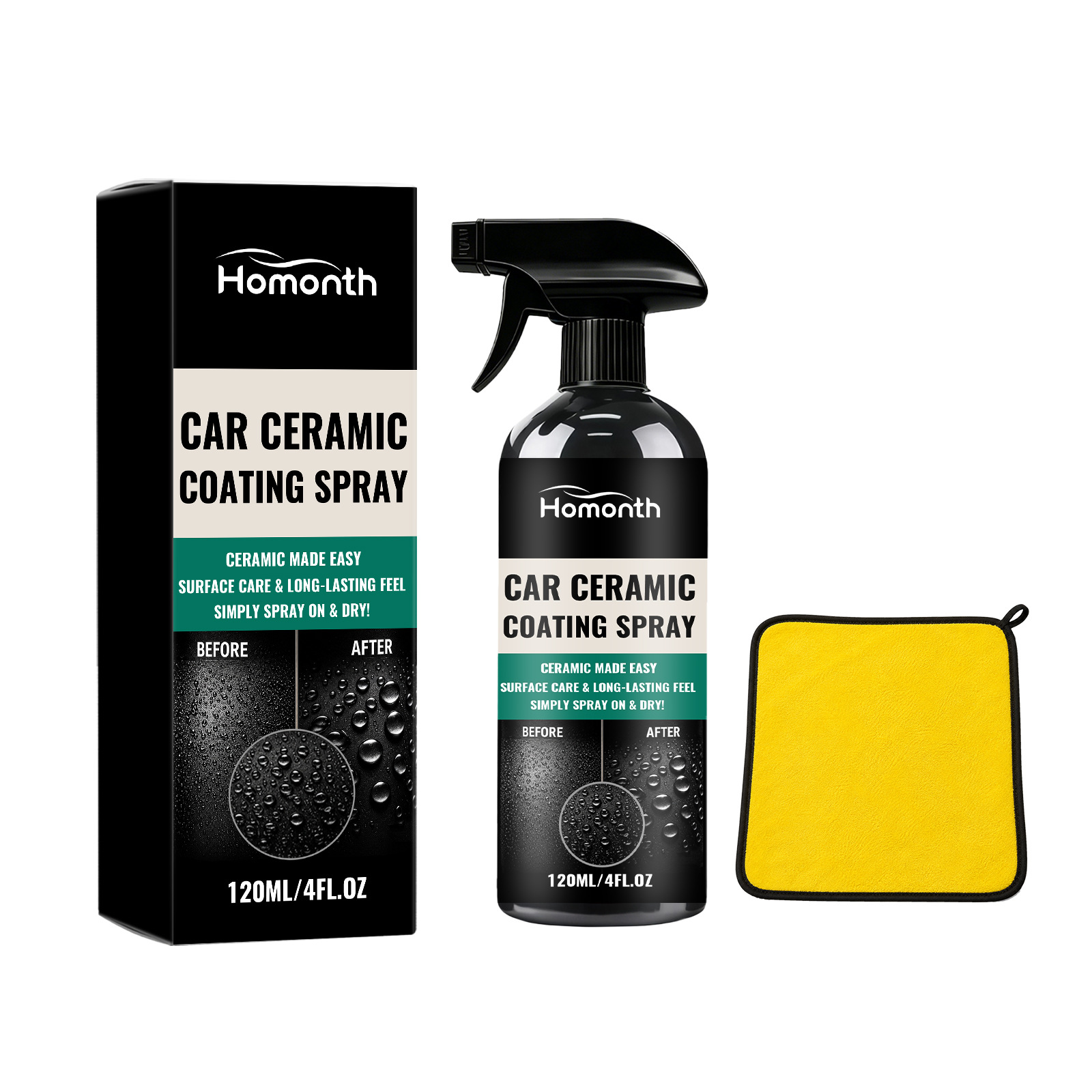 HOMONTH Nano Automotive Coating Spray A Convenient Spray For Cleaning And Daily Polishing Of Car Paint Surfaces. 2