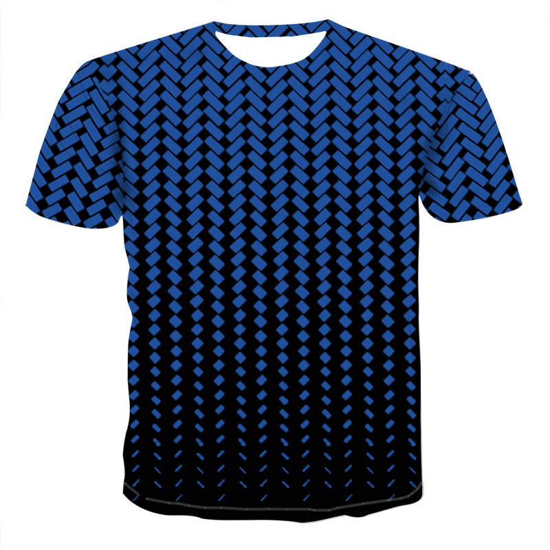 Title 8, 3DT Shirt mit geometrischem Mesh Digitaldruck K...