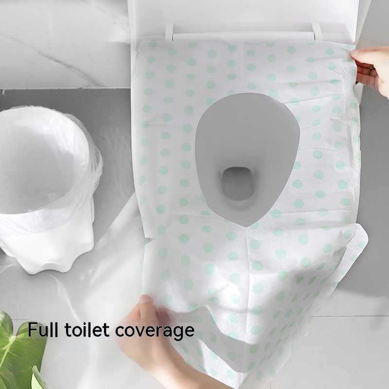 Title 3, Lengthened Disposable Toilet Mat Household Trav...