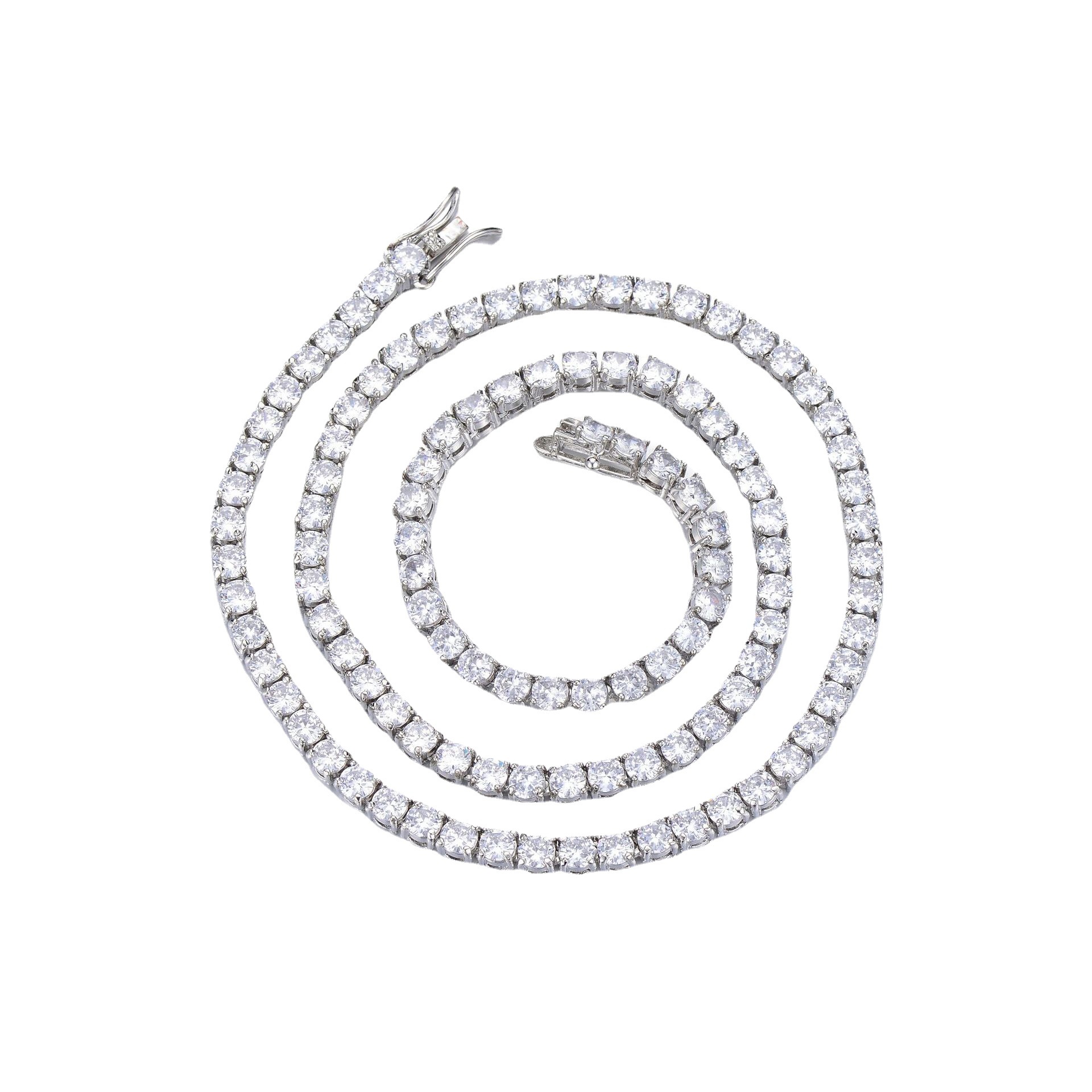 Fashion Cuban Chain Women's Gold Plated Zircon Jewelry