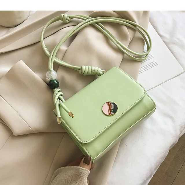 Female Popular New Trendy Ins High quality Texture Niche Fashion One shoulder Messenger Bag Green - Shop at LoveMi