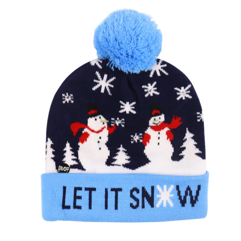 Christmas Hat LED Knitted