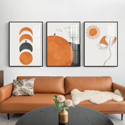 Modern Living Room Decorative Northern Europe Light Luxury Abstract Hanging Painting