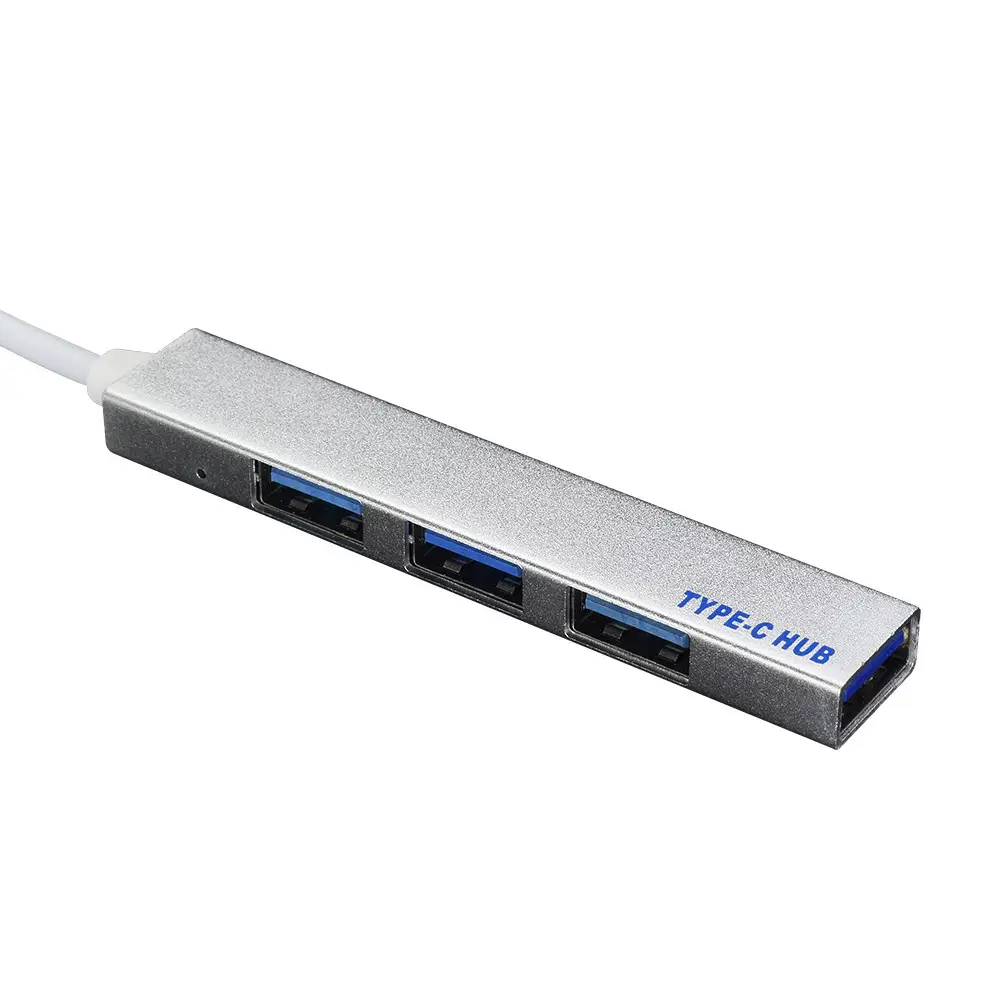 Notebook Type-C HUB 4-port USB Deconcentrator Aluminum Alloy Multi-port USB HUB Typec Docking Station