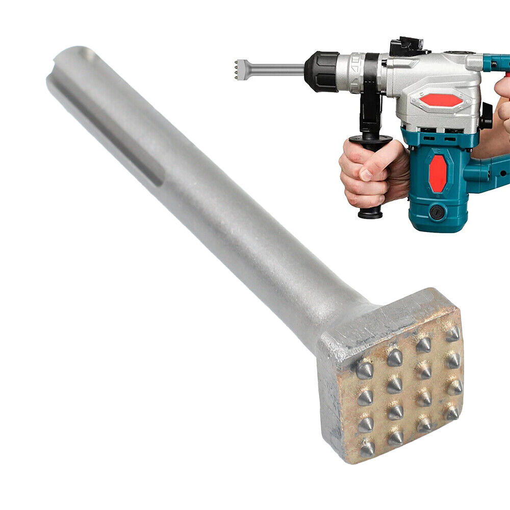 SDS PLUS Carbide Tipped 16Teeth Bush Hammer Chisel Bit For Cement Concrete Stone 2