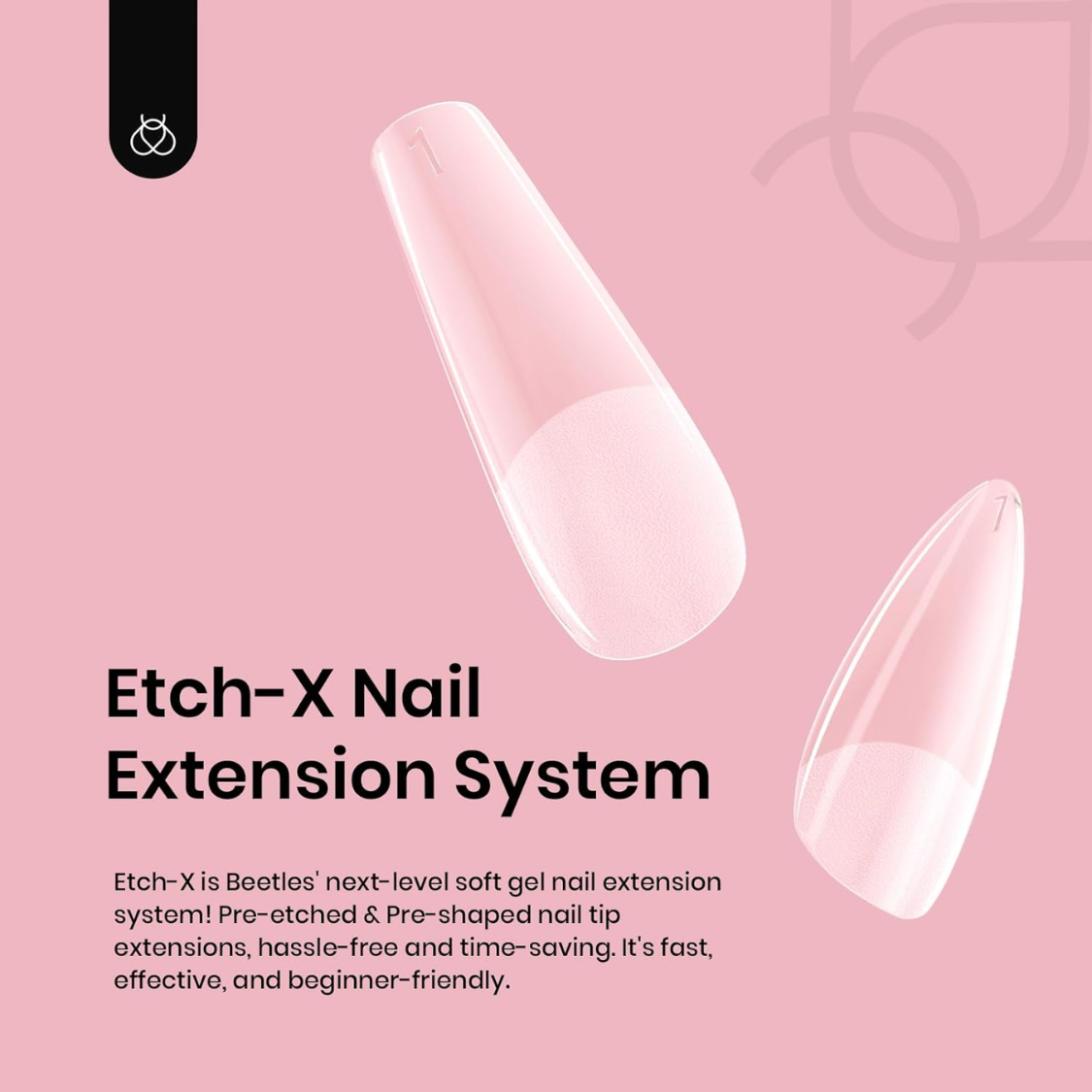 Beetles Soft Gel Nail Tips Short Almond 288pcs In 12 Sizes — foto 6